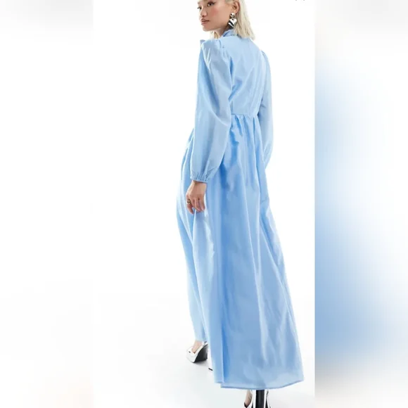 Sister Jane Knickknack Blue Bow Midaxi Dress - Picture 5 of 10